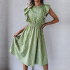 Mindy - Spotted Midi Dress