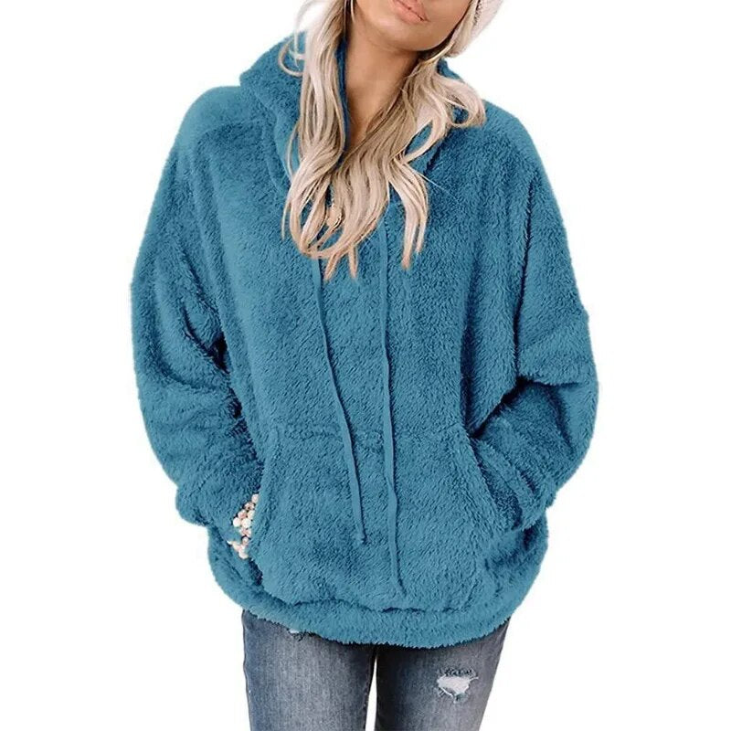 Esme - Fleece Drawstring Hoodie