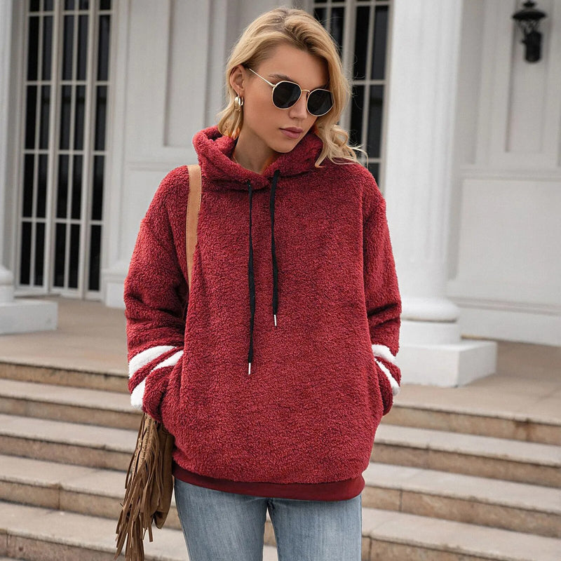 Vera - Fluffy Drawstring Hoodie