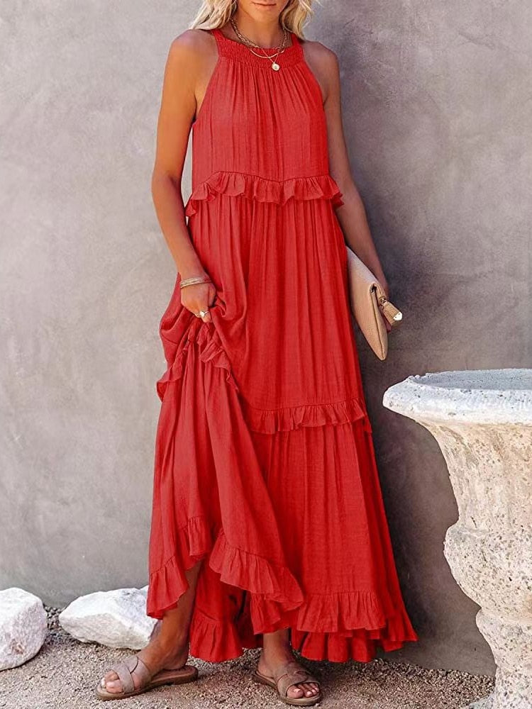 Adeleine - Ruffled Maxi Dress