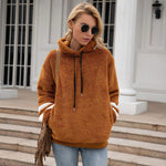 Vera - Fluffy Drawstring Hoodie