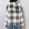 Flora - Plaid Fluffy Hoodie