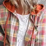 Jade - Hooded Flannel Top