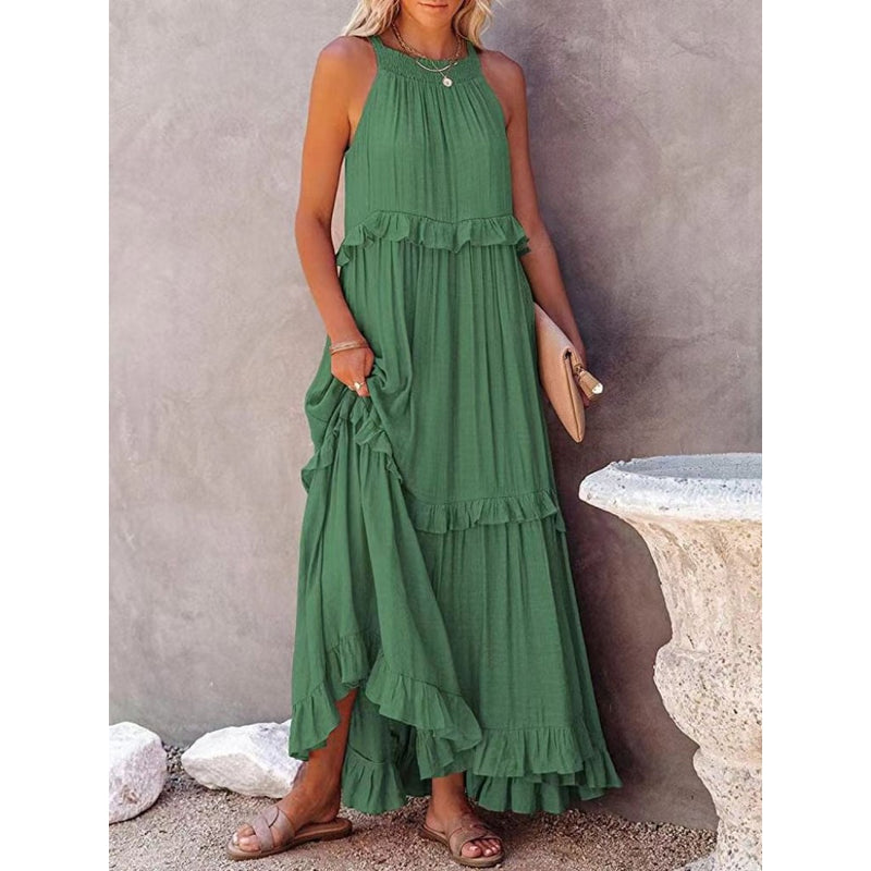 Adeleine - Ruffled Maxi Dress