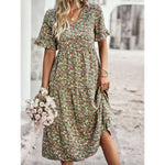 Cosette - Floral Midi Dress