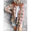 Jade - Hooded Flannel Top