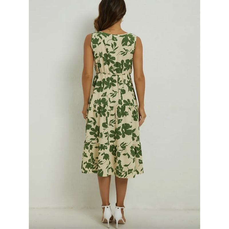 Regina - Floral Midi Dress