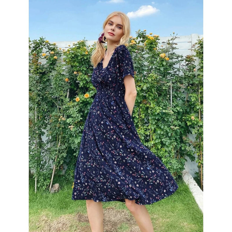 Rosetta - Floral Midi Dress