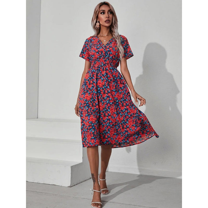 Rosetta - Floral Midi Dress