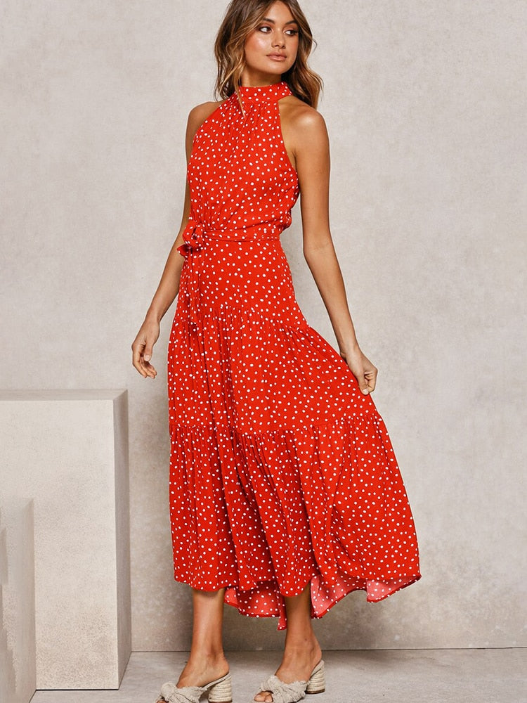 Brisbane - Spotted Midi Dress