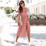 Sydney - Spotted Midi Dress