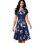 Andrea - Floral Midi Dress