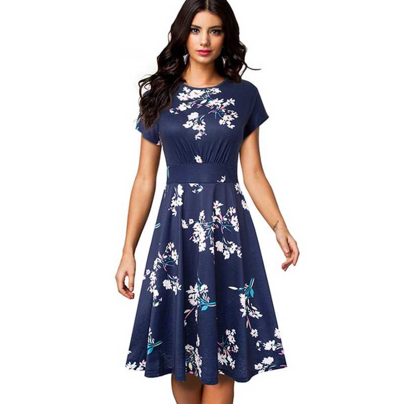 Andrea - Floral Midi Dress