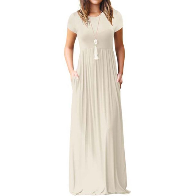 Afton - Solid Maxi Dress