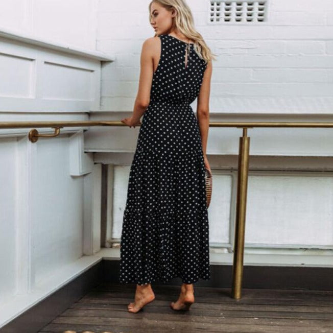 Lauryn - Spotted Maxi Dress