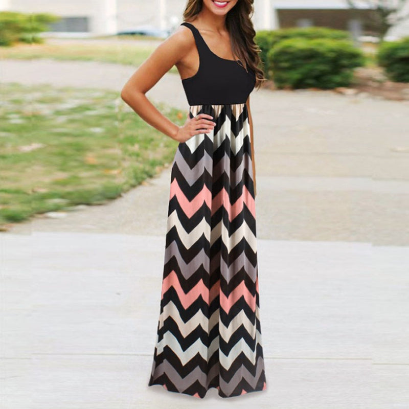 Milwaukee - Striped Maxi Dress