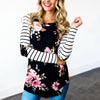 Annika - Striped Floral Top