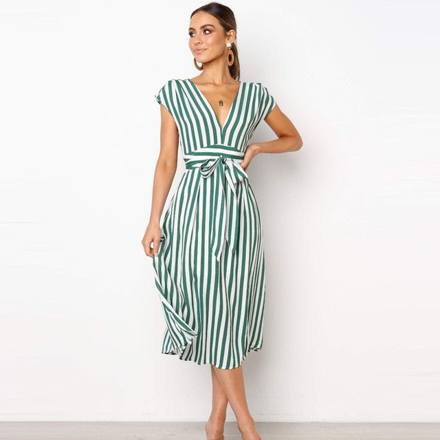 Sylvia - Striped Dress