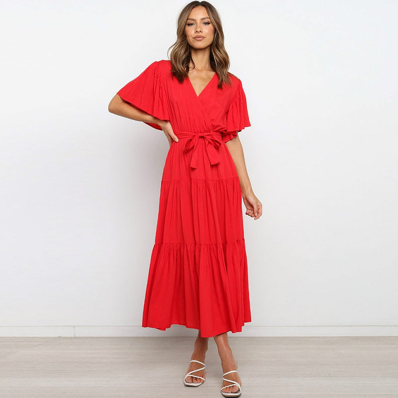 Melbourne - Ruffled Midi Dress