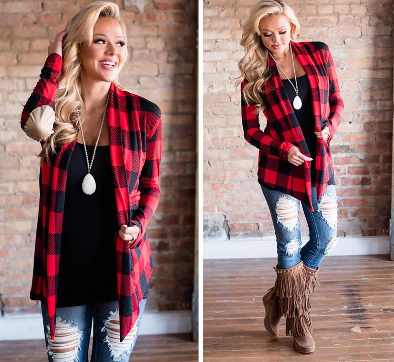 Stacy Anne - Plaid Cardigan