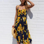 Mia - Sunflower Midi Dress