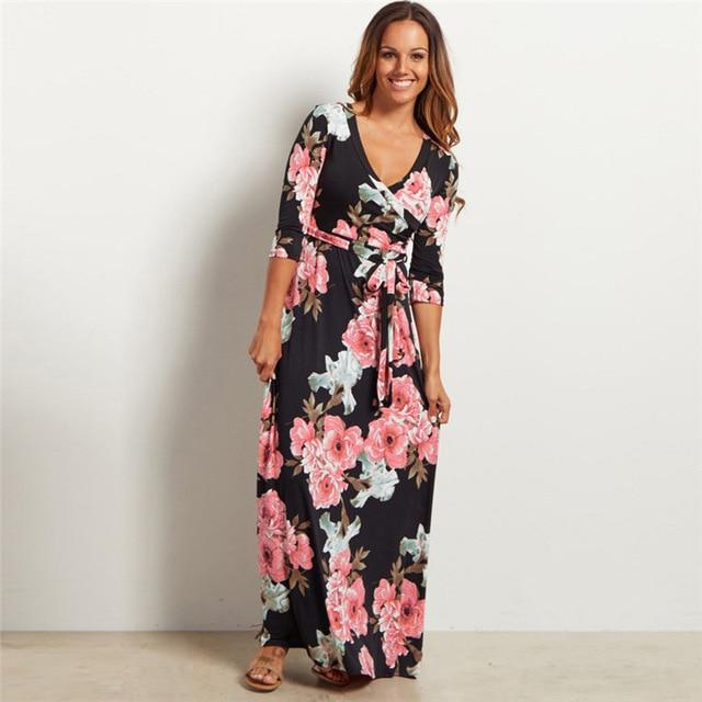 Alisha - Floral Maxi Dress