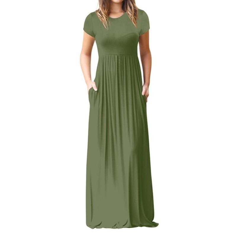 Afton - Solid Maxi Dress