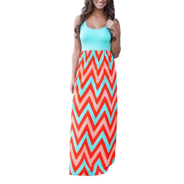 Milwaukee - Striped Maxi Dress