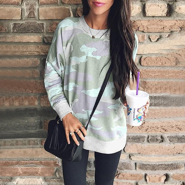 Maxine - Camo Pullover