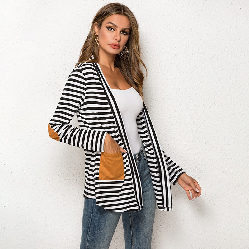 Claudia - Striped Cardigan